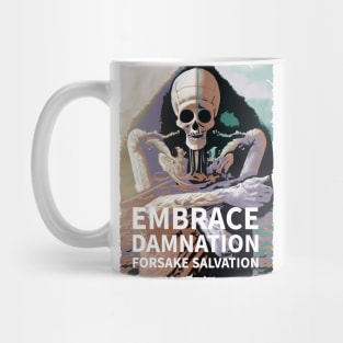 Fasbytes Horror Embrace damnation, forsake salvation. Mug